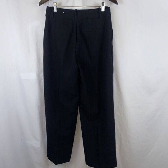 macys on 34th flowy trouser pants wide leg flat front womens size 4 short petite - Picture 4 of 8